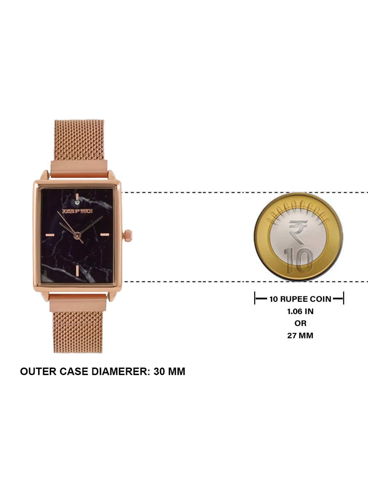 Joker & WItch JWLT582 Analog Watch for Women With Ring, Bracelet