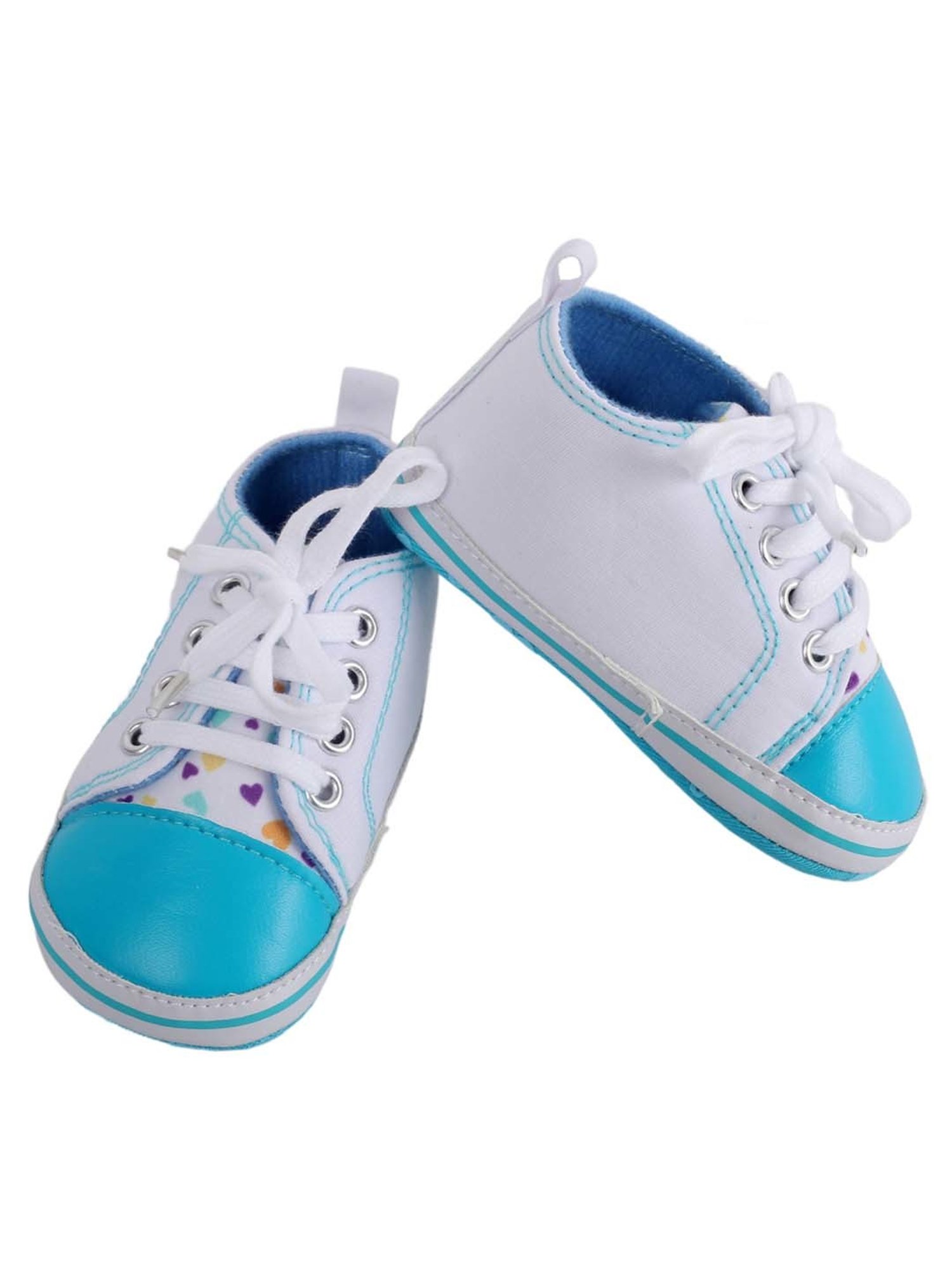 Baby Moo Kids Brown & White Velcro Shoes