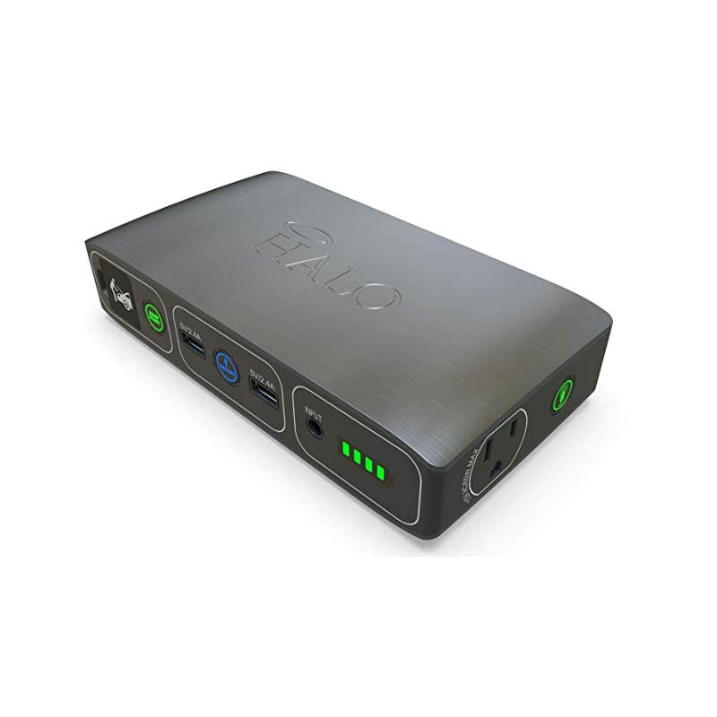 Bolt 58830 mWh Portable Phone Laptop Charger Car Jump Starter with AC Outlet and Car Charger Grey