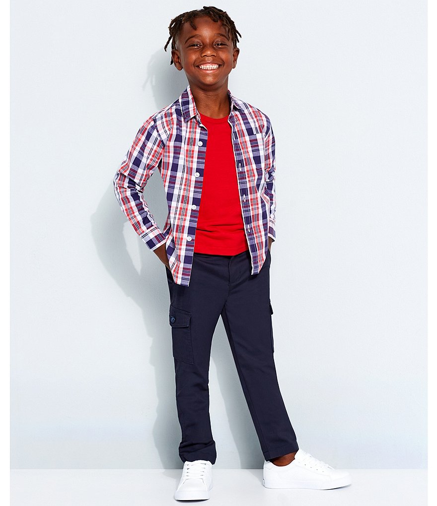 Class Club Little Boys 2T-7 Stretch Twill Cargo Pants