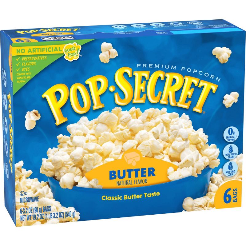 Pop Secret Butter Microwave Popcorn - 6ct