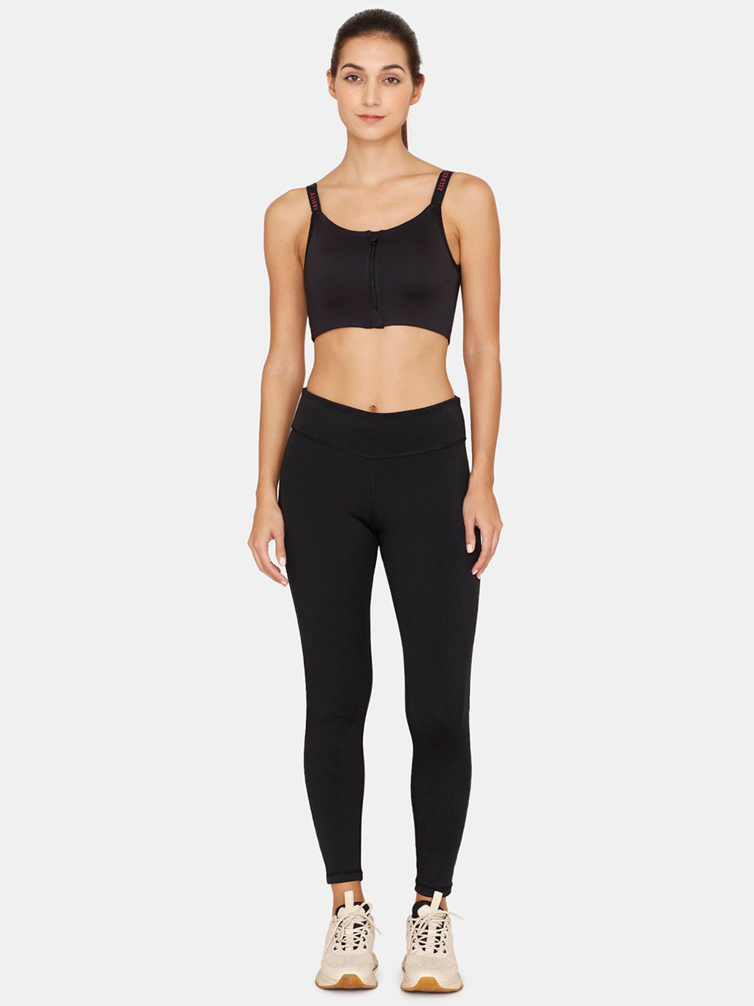 Zelocity by Zivame Black Sports Bra