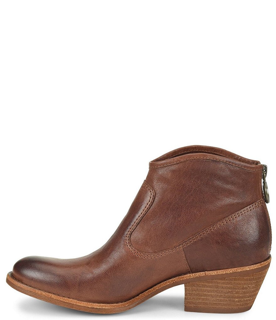 Sofft Aisley Unlined Leather Block Heel Western Booties