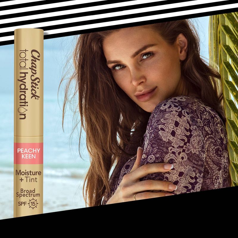 Chapstick Total Hydration with Tint and SPF 15 - Peachy Keen - 0.08oz