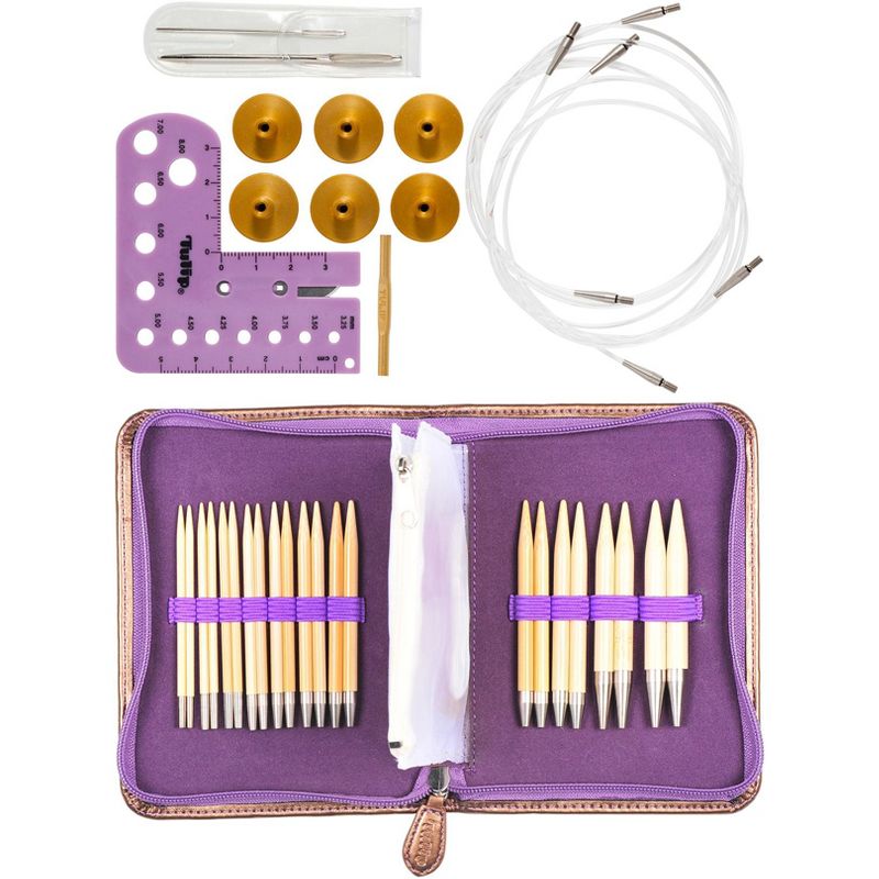 Carry C Interchangeable Bamboo Knitting Needle Set