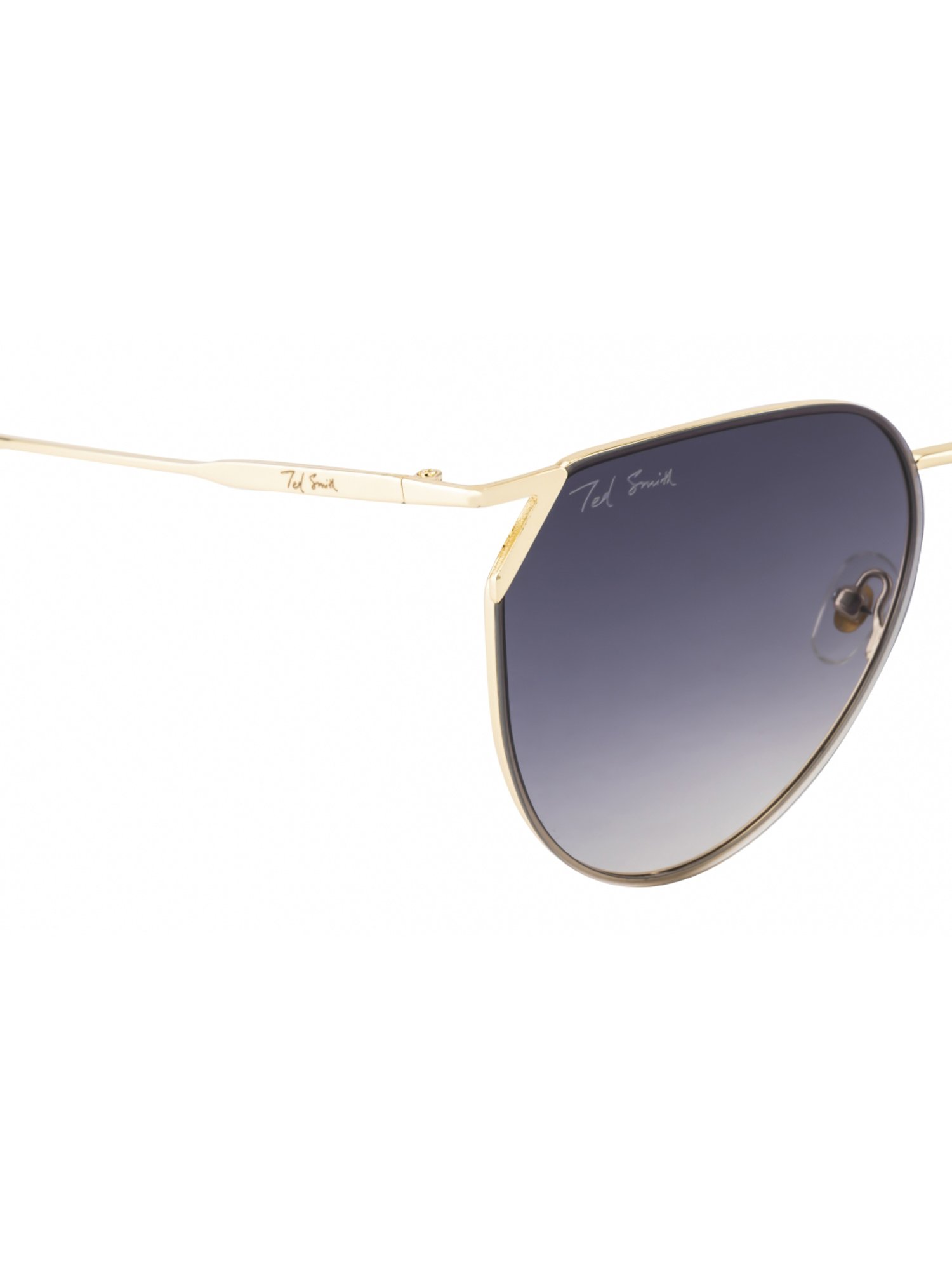 Ted Smith SALT_C1 Blue Gradient Round Sunglasses