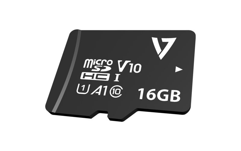 V7 VPMSDH16GU1 16 GB Class 10/UHS-I microSDXC - 90 MB/s Read - 10 MB/s Write - 5 Year Warranty