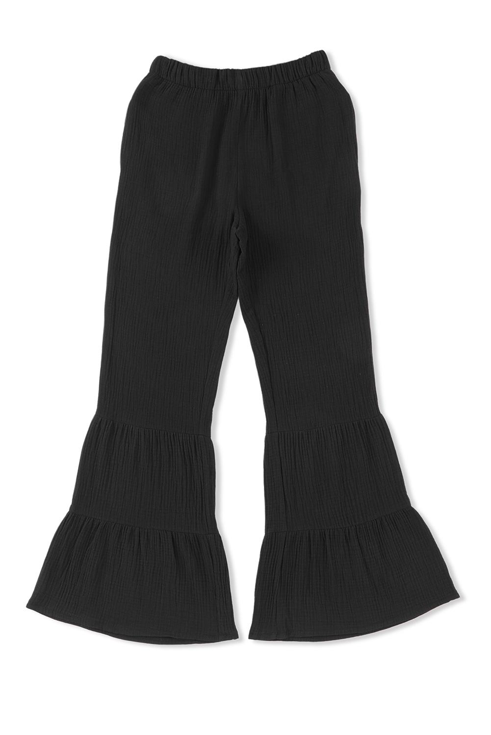 Karen Kane Cropped Wide Leg Linen Blend Striped Pants