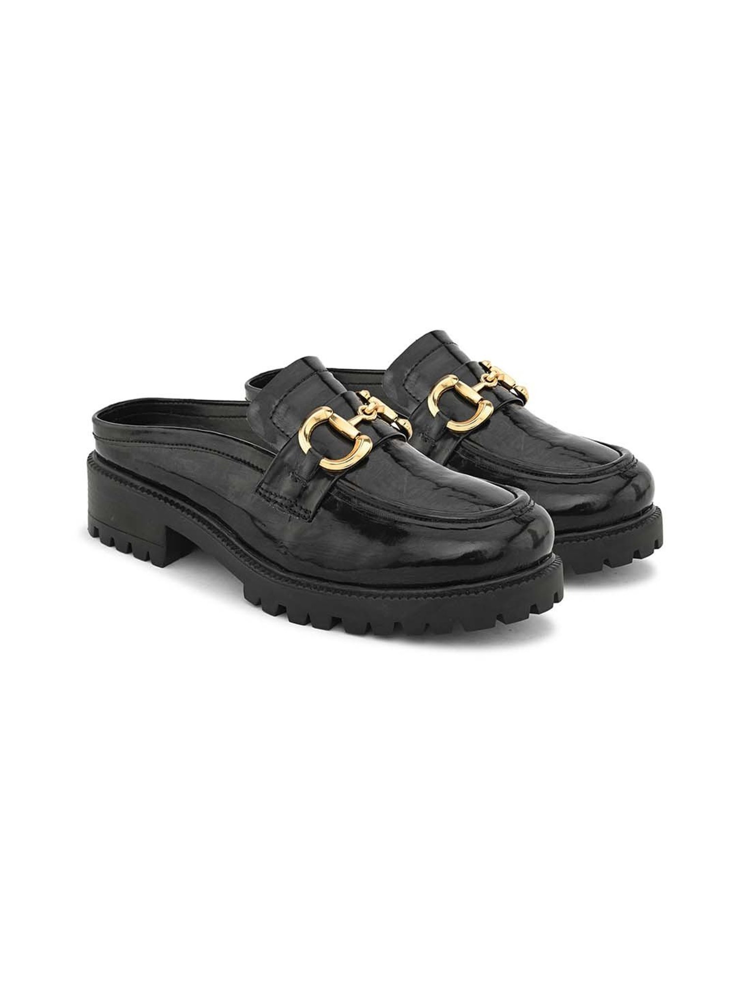 Carlo Romano Women's Black Mule Shoes