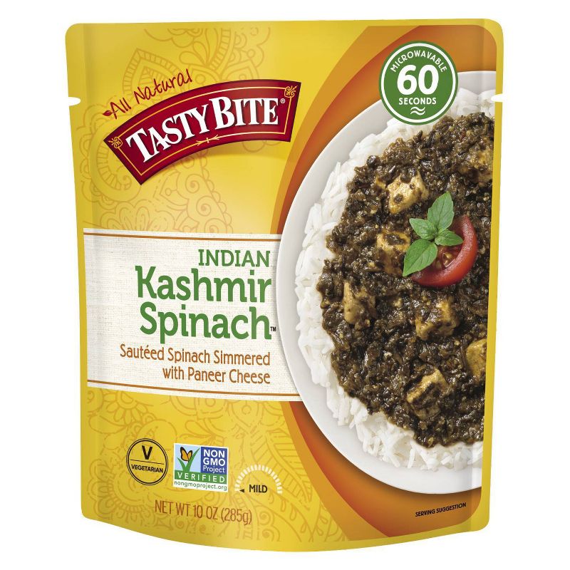 Tasty Bite 1 Step Kashmir Spinach Indian Cuisine 10oz
