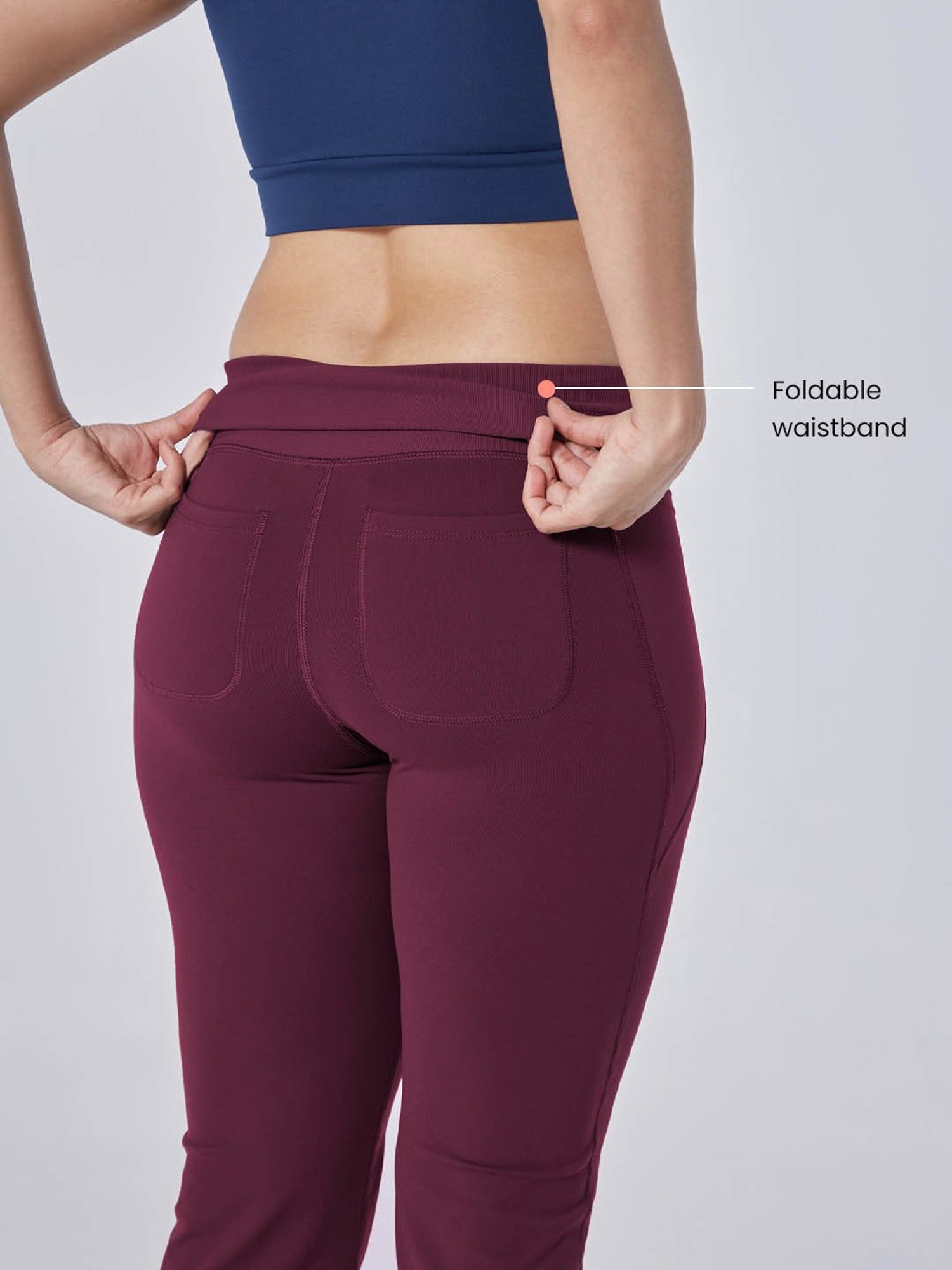 BlissClub Burgundy High Waist The Ultimate Flare Pants