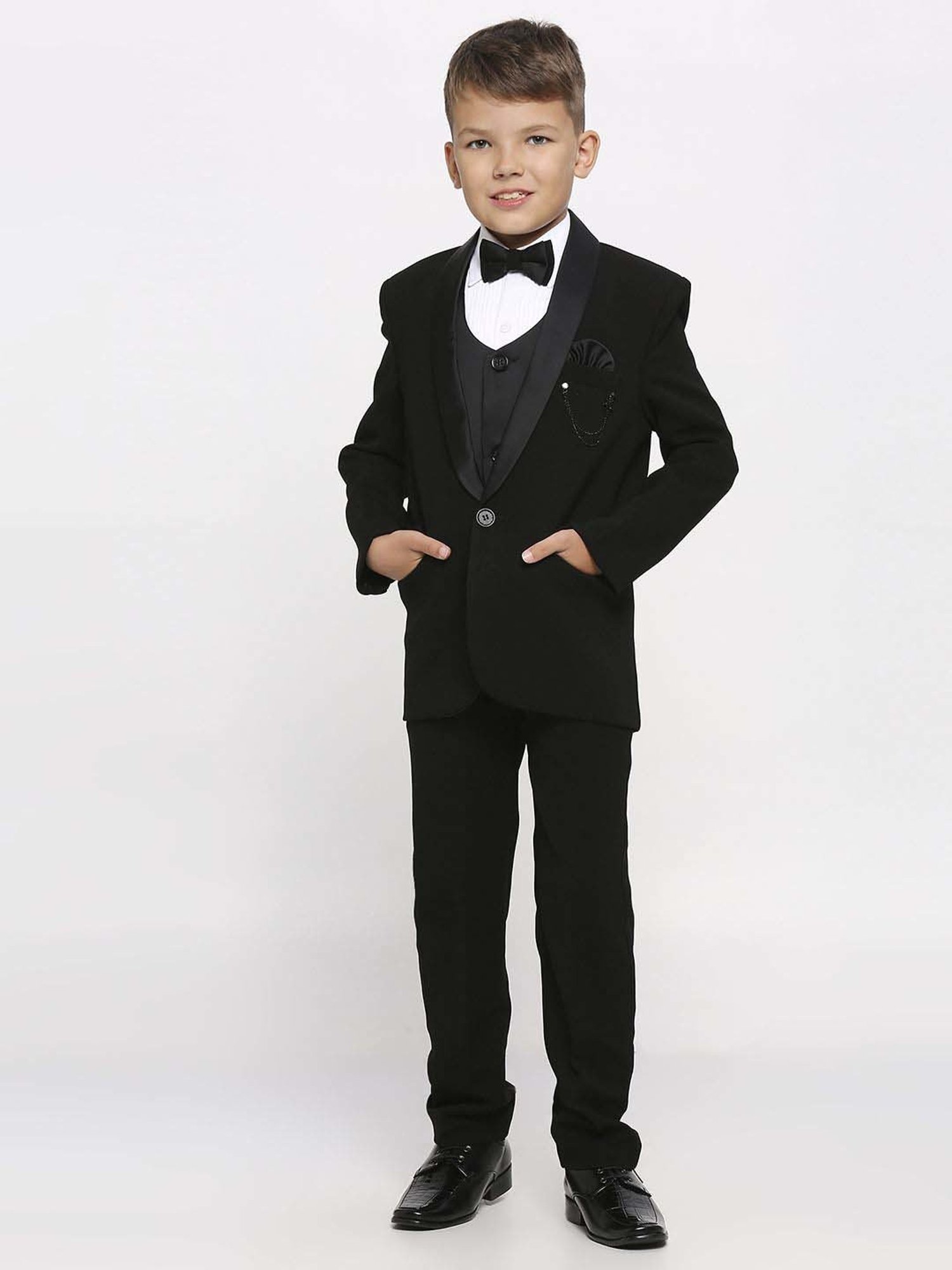 Blue Giraffe Kids Black & Pink Regular Fit Shirt Set