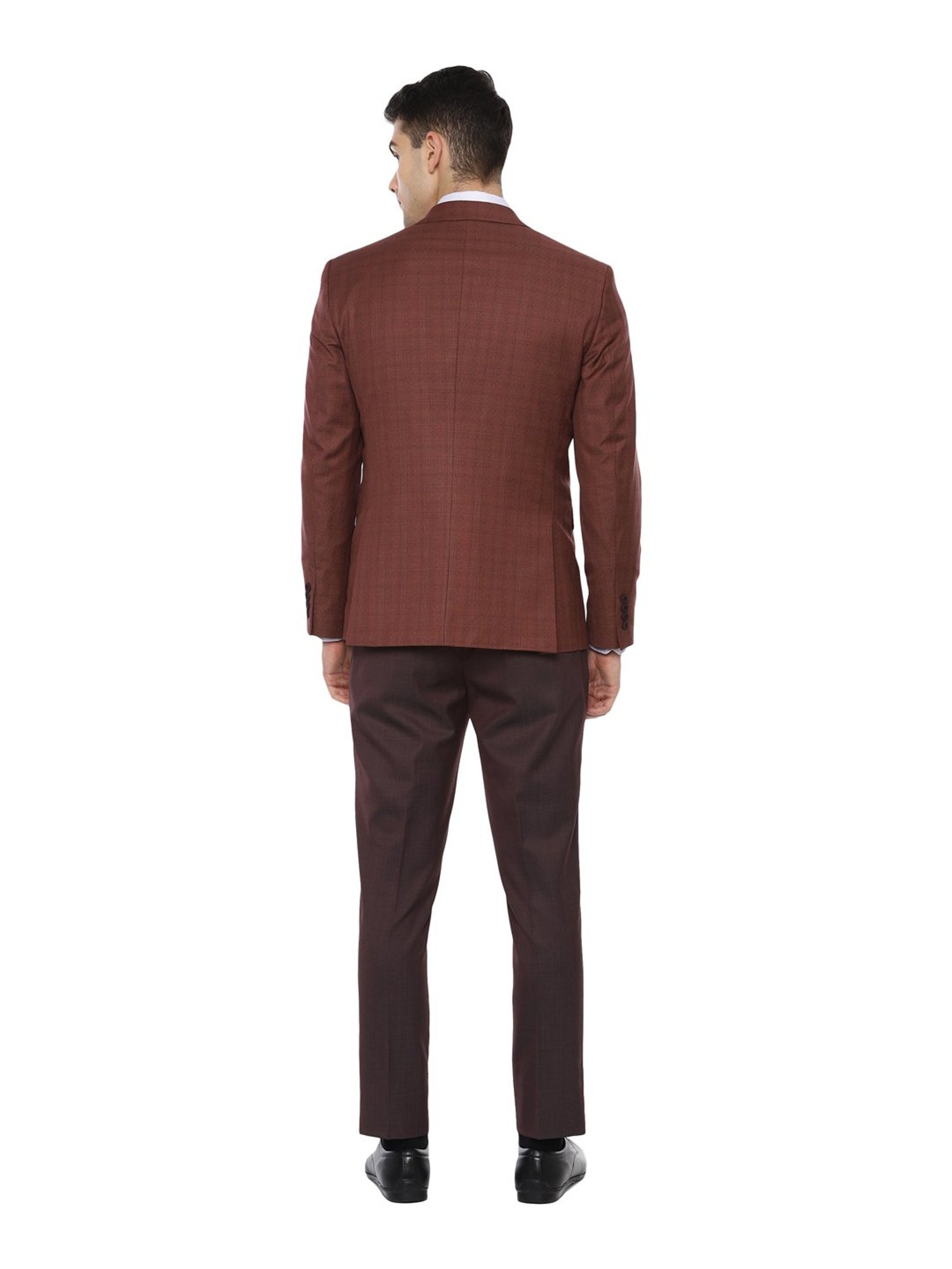 Parx Black Regular Fit Two Piece Suit