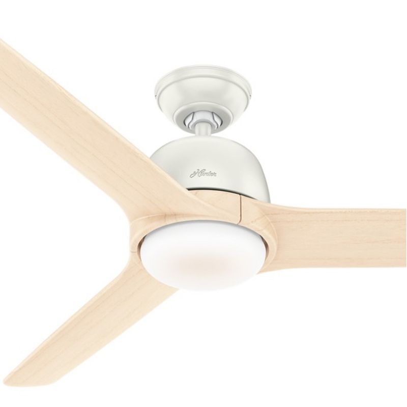 Hunter Fan Company Norden 54-Inch Scandinavian Style Multiple Speeds Ceiling Fan, Fresh White