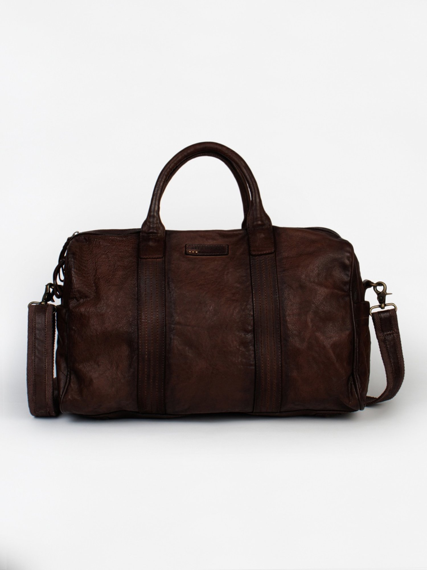 Art N Vintage Alexander Brown Leather Solid Extra Large Duffle Bag