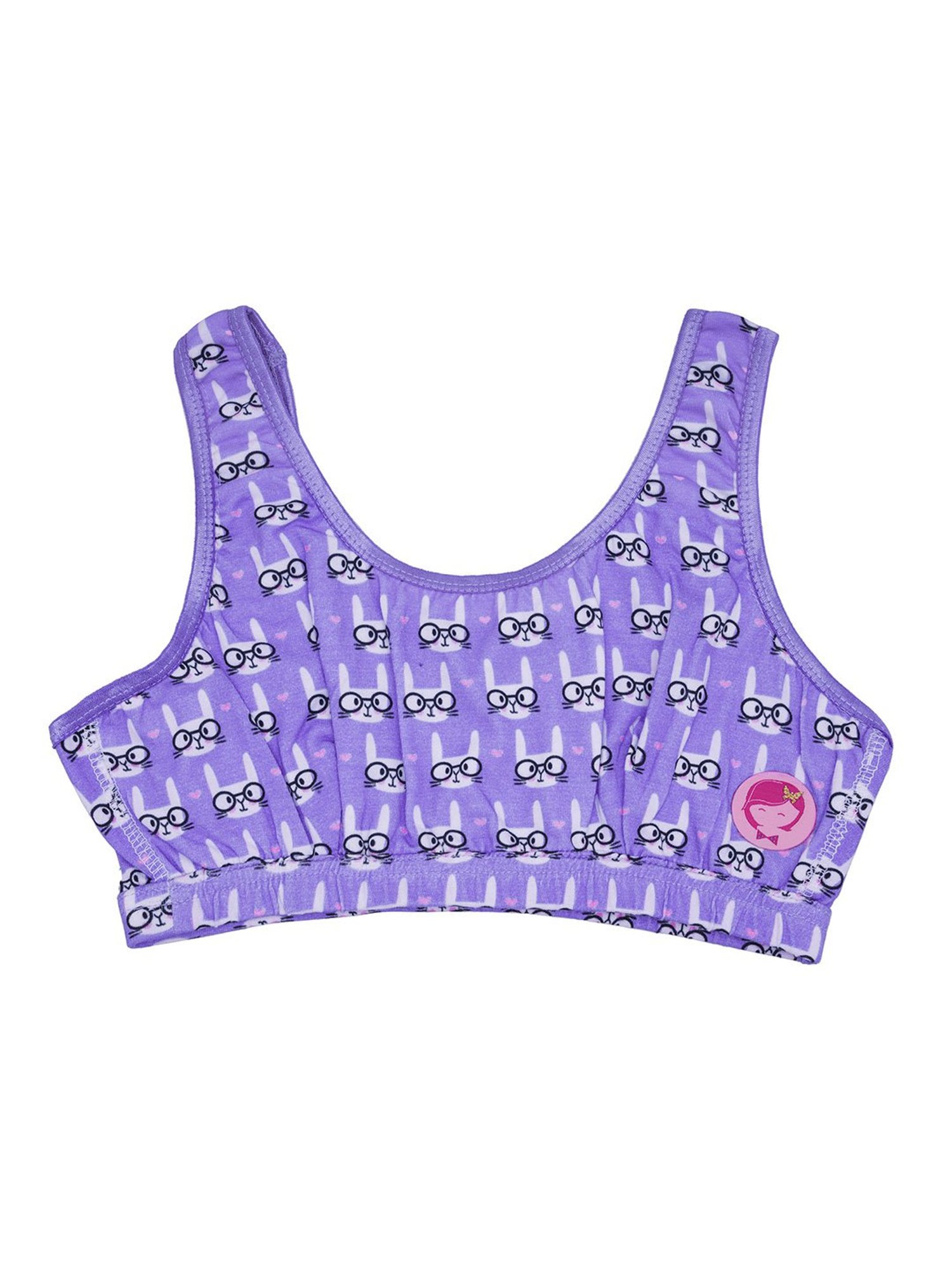 D'chica Kids Purple Printed bras