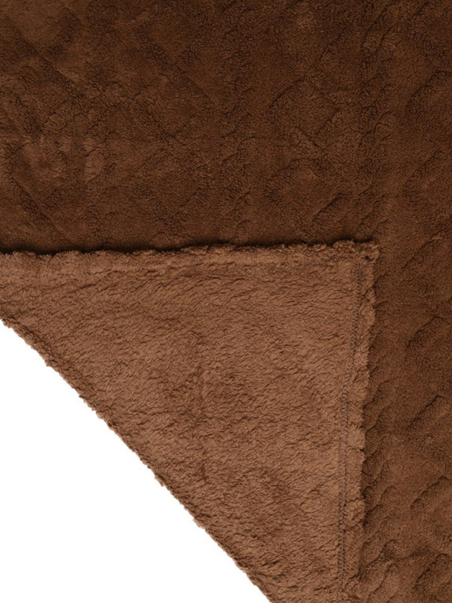 Dhrohar Dark Brown Polyester 300 GSM Double Bed Blanket