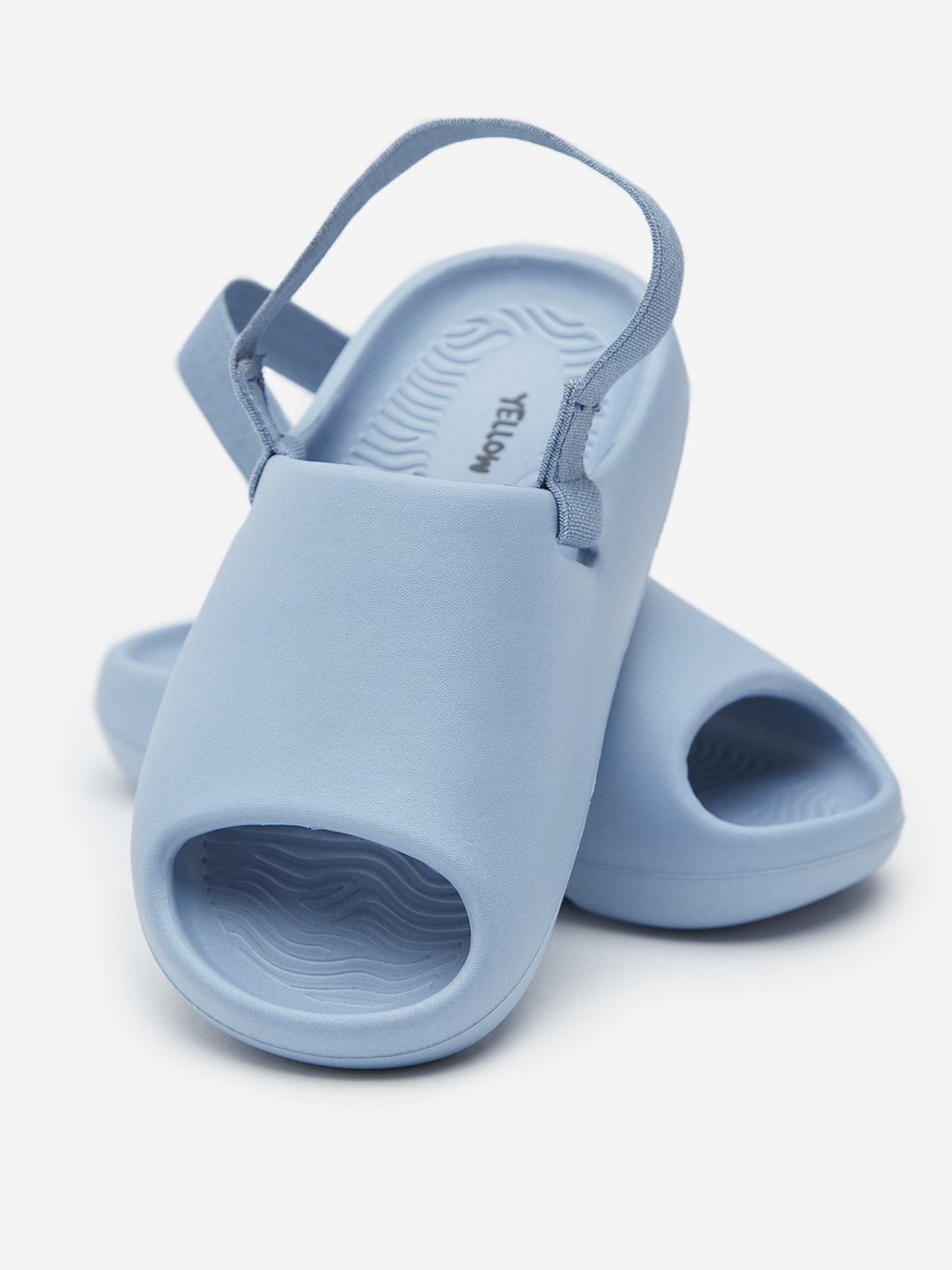 Yellow by Westside Light Blue Slingback Clog Sandals