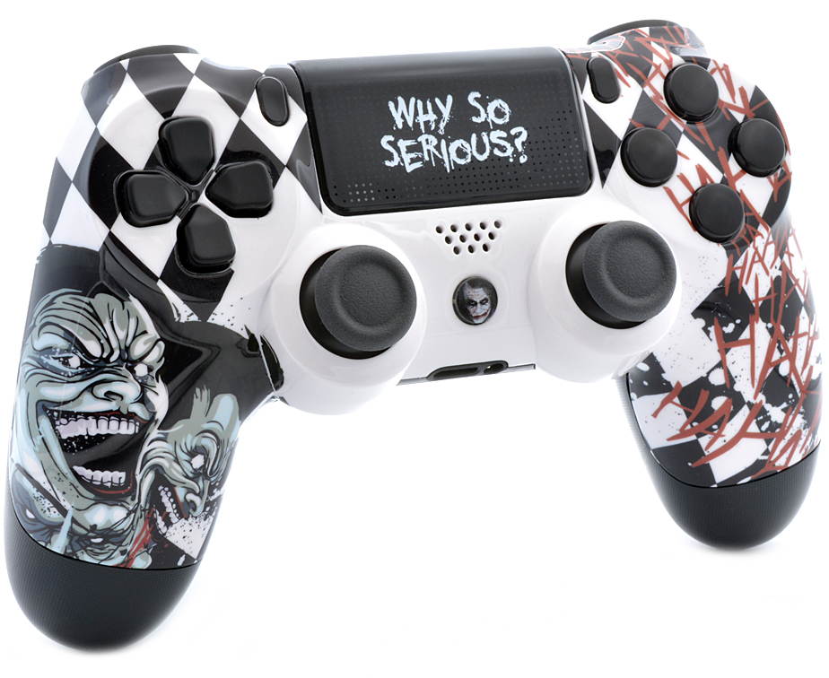 "Mask" Ps4 PRO Rapid Fire Custom Modded Controller 40 Mods for All Major Shooter Games, Auto Aim, Quick Scope Sniper Breath & More with Custom Touchpad and Guide Button (CUH-ZCT2U)