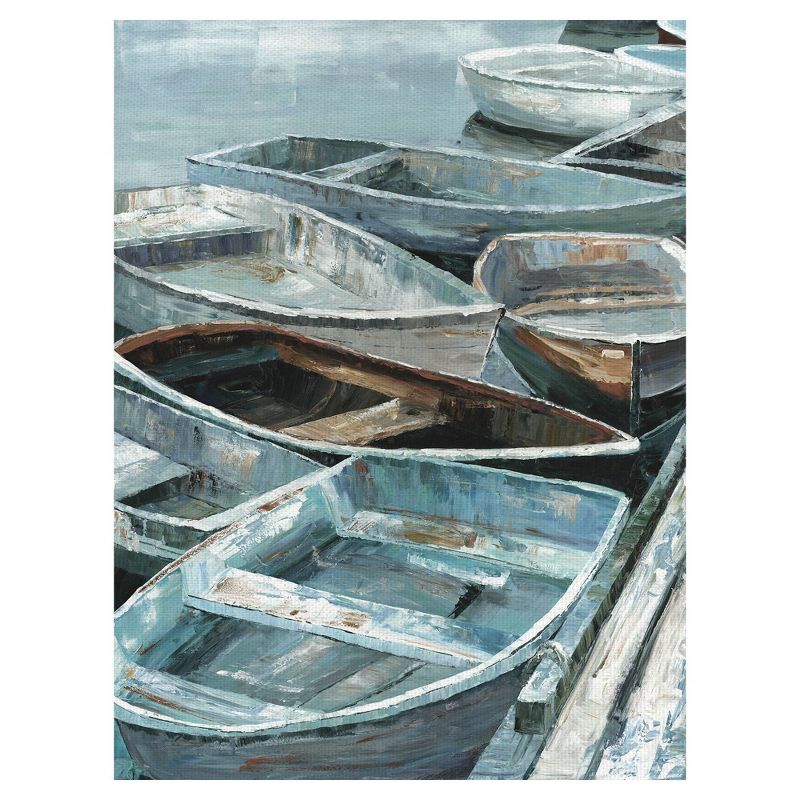 Rowing Soft By Sandy Doonan Wrapped Unframed Wall Canvas - Masterpiece Art Gallery