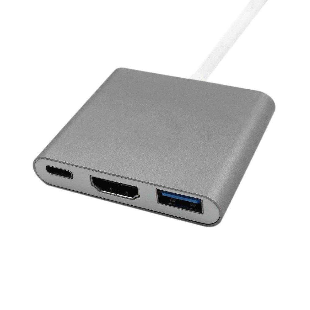 USB 3.1 Type-C to 4K HDMI USB 3.0 Adapter 3-in-1 Hub For Apple for Macbook