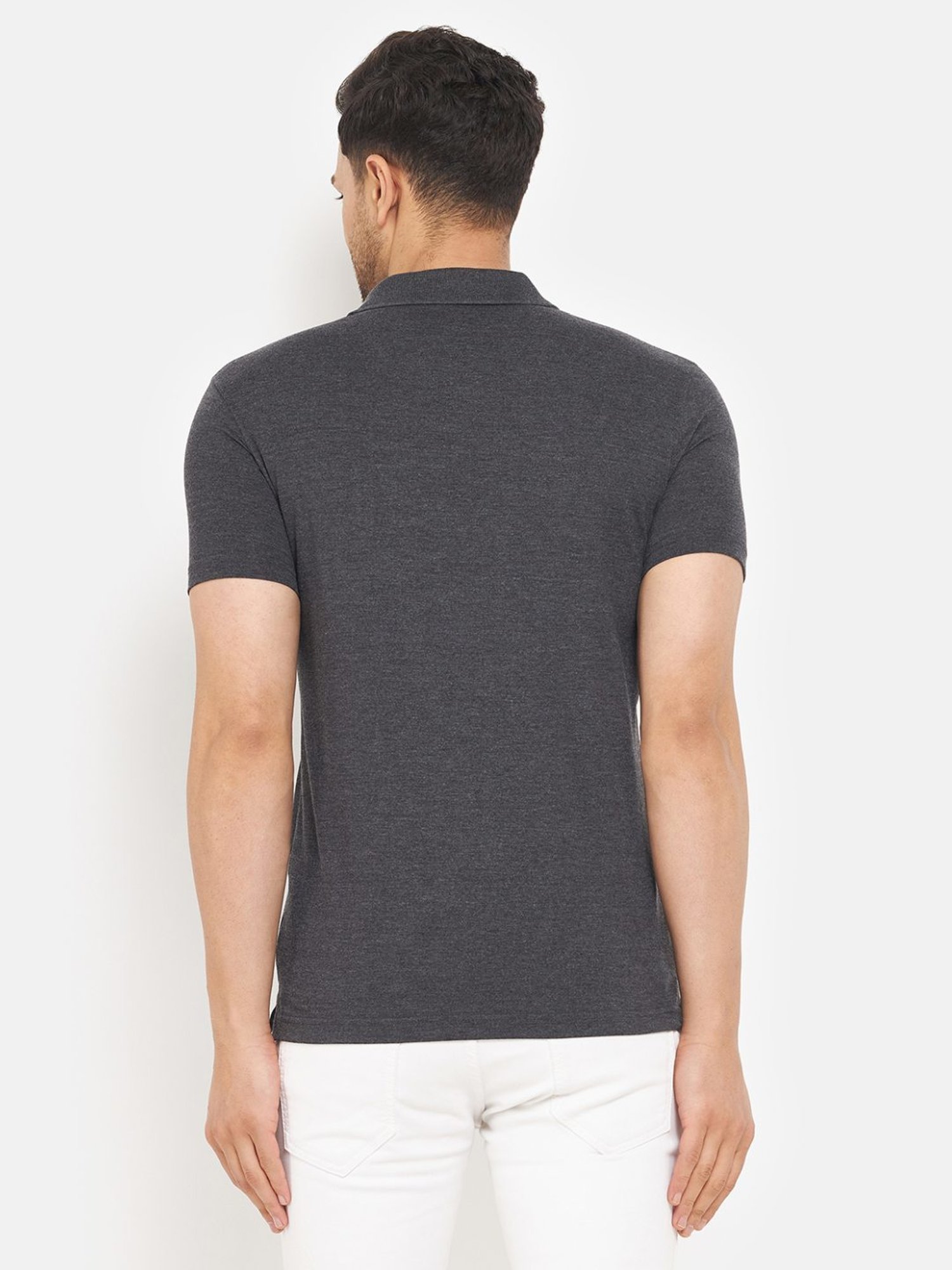 Duke Dark Grey Regular Fit Polo T-Shirt
