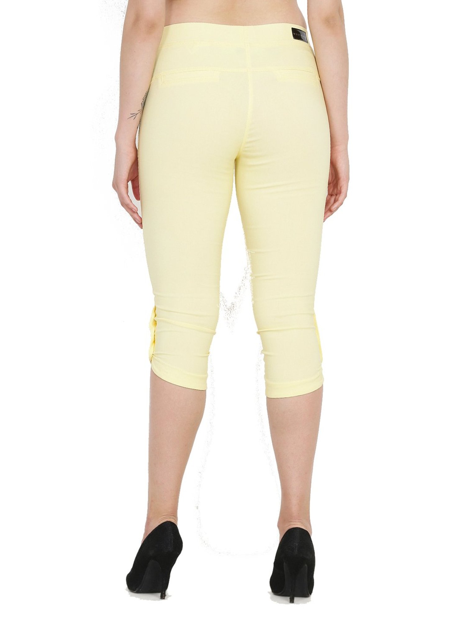 Westwood Yellow Cotton Capris