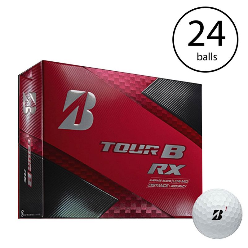 Bridgestone Tour B RX Feel and Distance Golf Balls Low Average Score (2 Dozen)