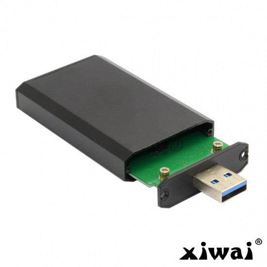 Xiwai Mini PCI-E mSATA to USB 3.0 External SSD PCBA Conveter Adapter Pen Driver Card with Case
