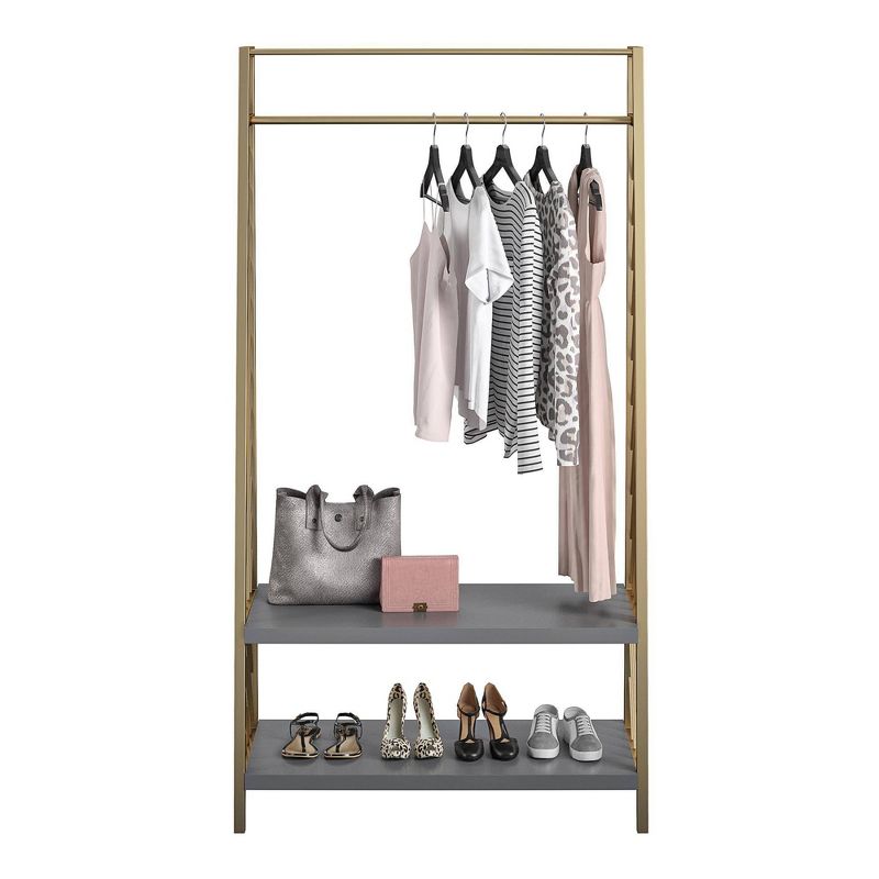 Quatro Umbrella Stand & Coat Rack Steel - Adesso