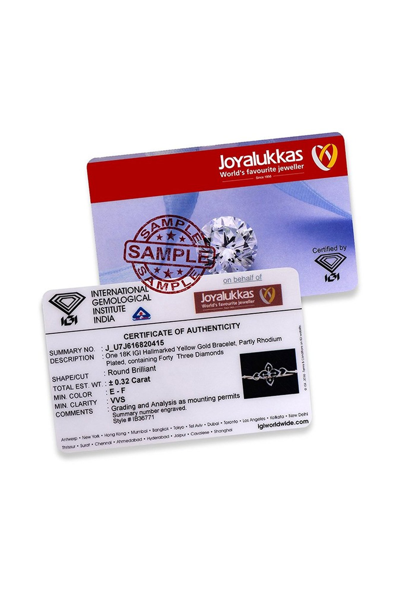 Mia by Tanishq 14 Karat Yellow Gold Two to Tango Diamond Necklace