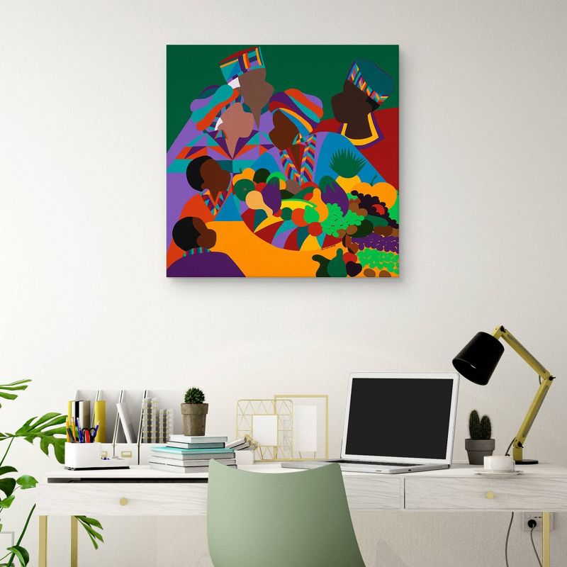 30" x 30" Abundance by Synthia Saint James Canvas Art Print - Masterpiece Art Gallery