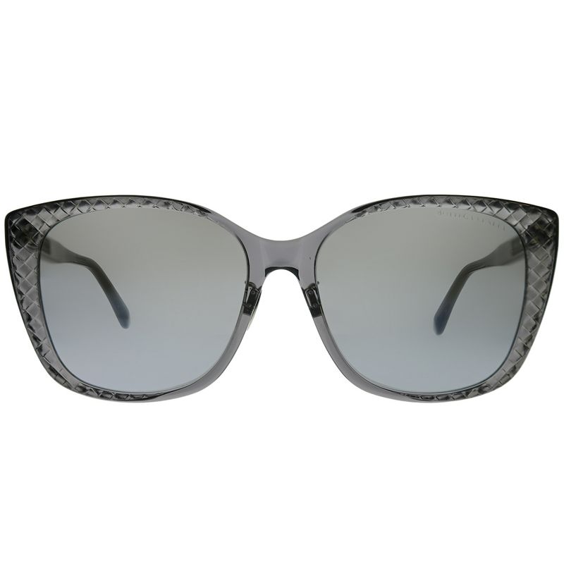 Bottega Veneta  002 Womens Cat-Eye Sunglasses Grey 56mm