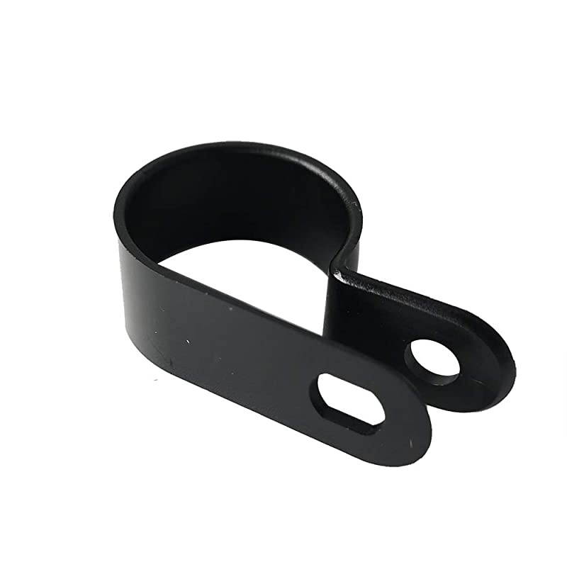 Cable Clamp 200 Pcs Black Nylon Screws Plastic RType Cable Clamp Clips Fasteners Assortment for Cable Conduit 6 Sizes 316quot to 1quot