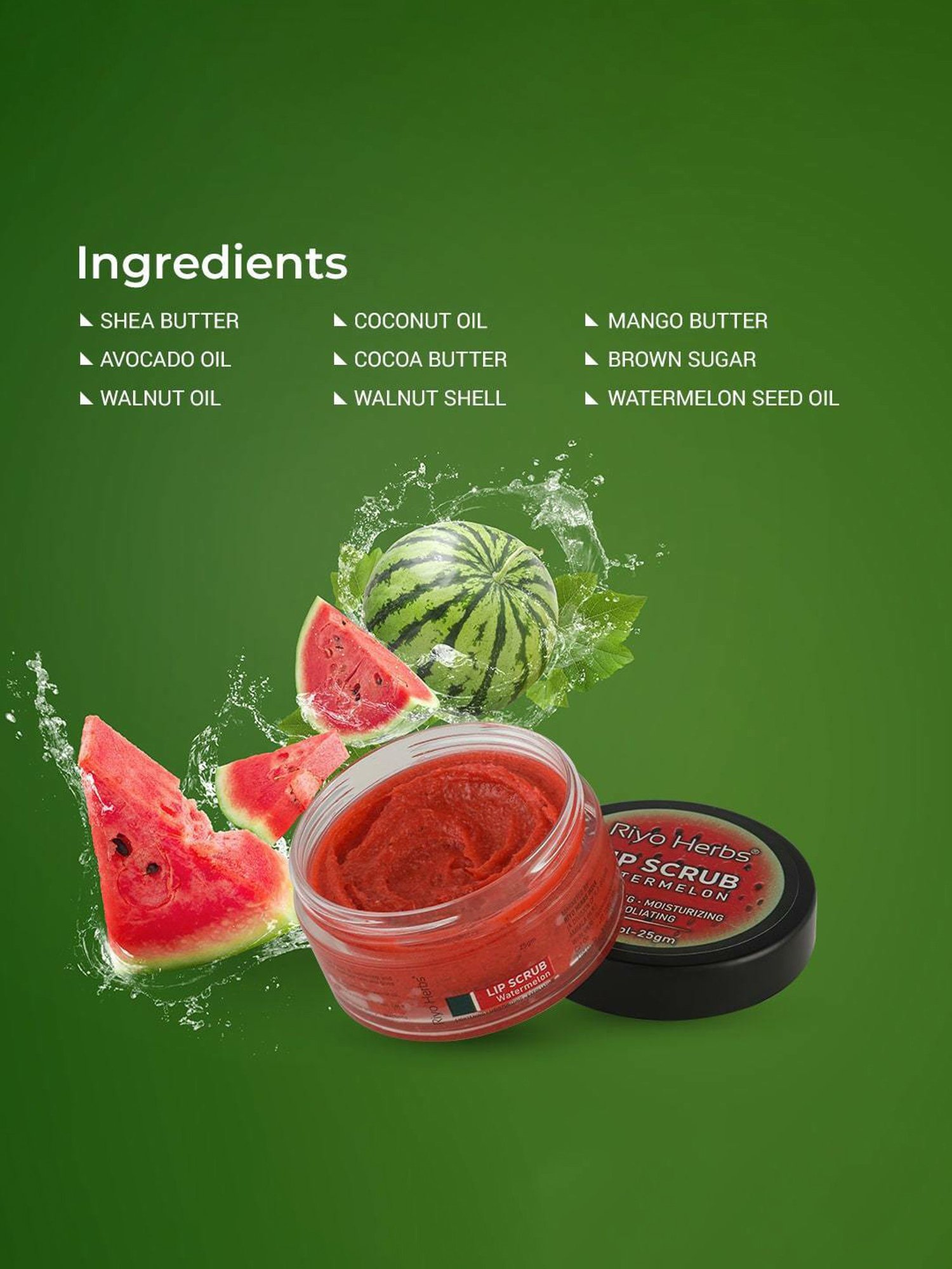 ENN Sugar Rush Nourishing Lip Scrub with Pomegranate & Vitamin E - 6 gm