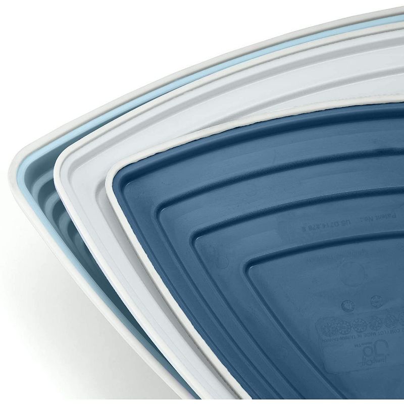 JumpOff Jo Rocksteady Balance Stepping Stones for Kids, Promotes Balance & Coordination, Set of 6 Balance Blocks, Tall Set, Iceberg Blue