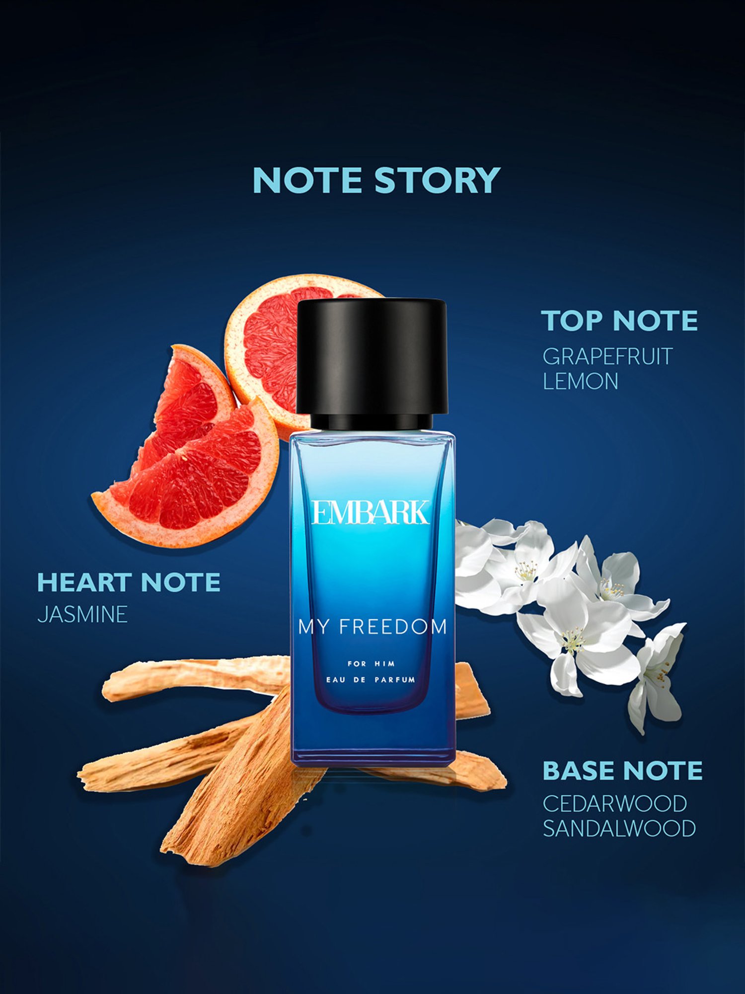 Embark My Freedom for Him Eau de Parfum - 30 ml