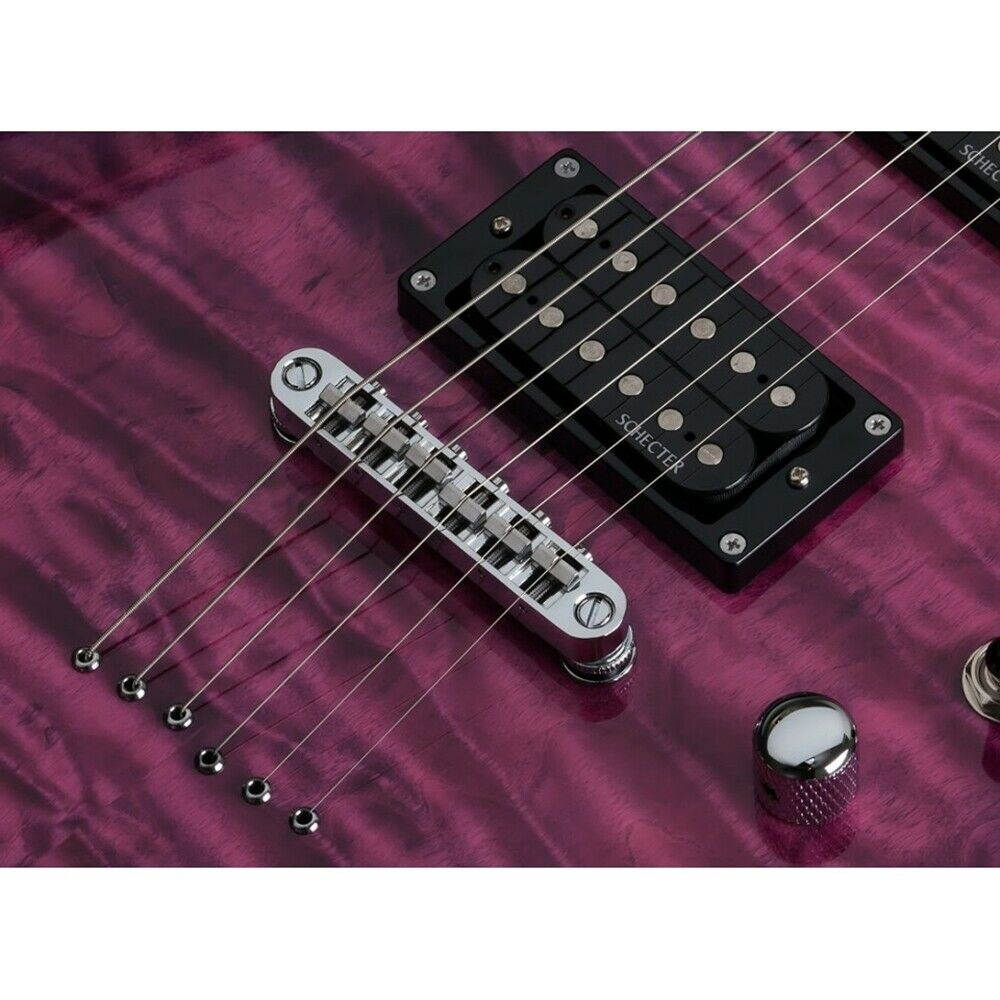 Schecter C-6 Plus Guitar, Electric Magenta, Rosewood Fingerboard
