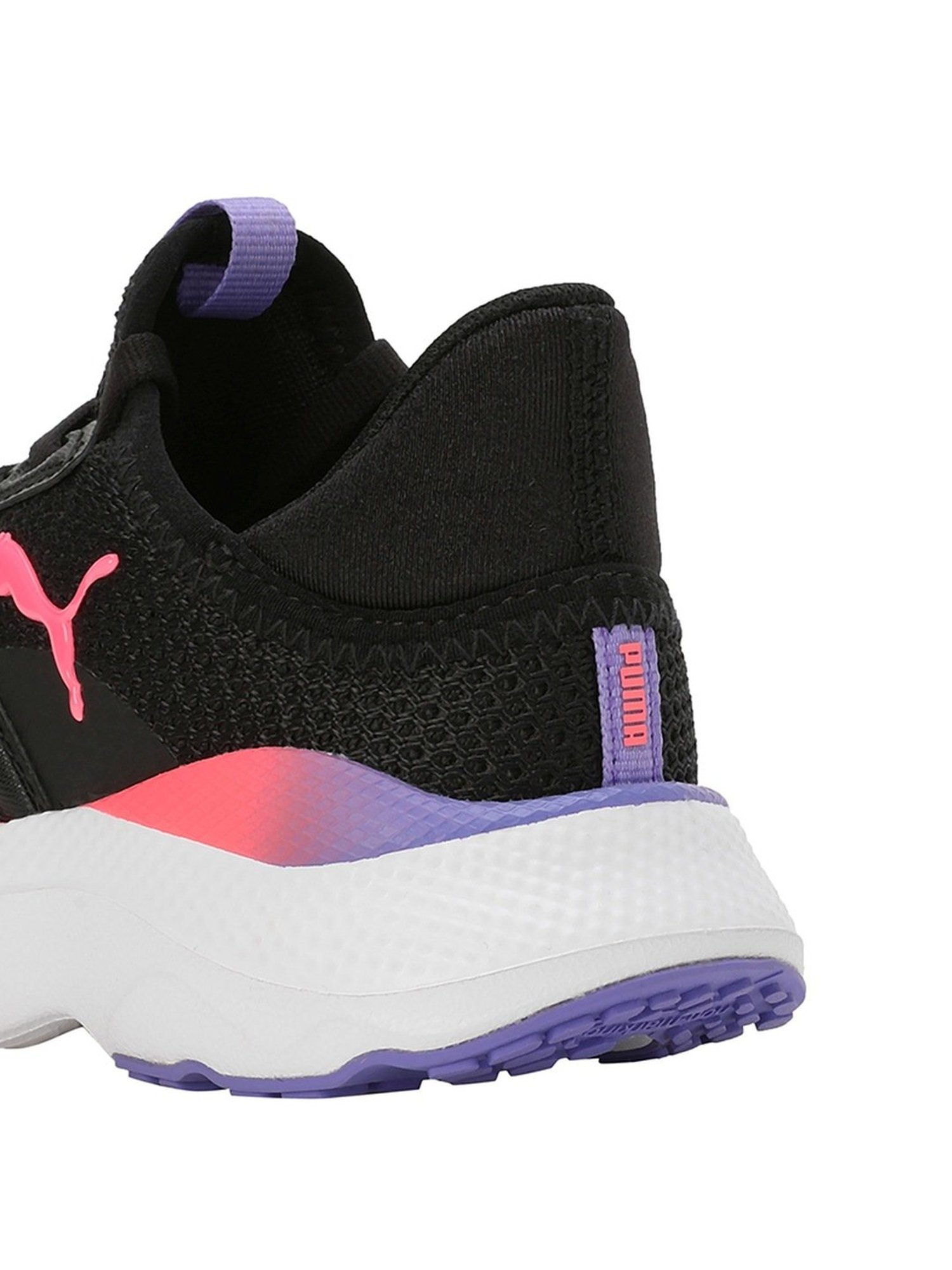 Puma Kids Soft Mayve Black Running Shoes