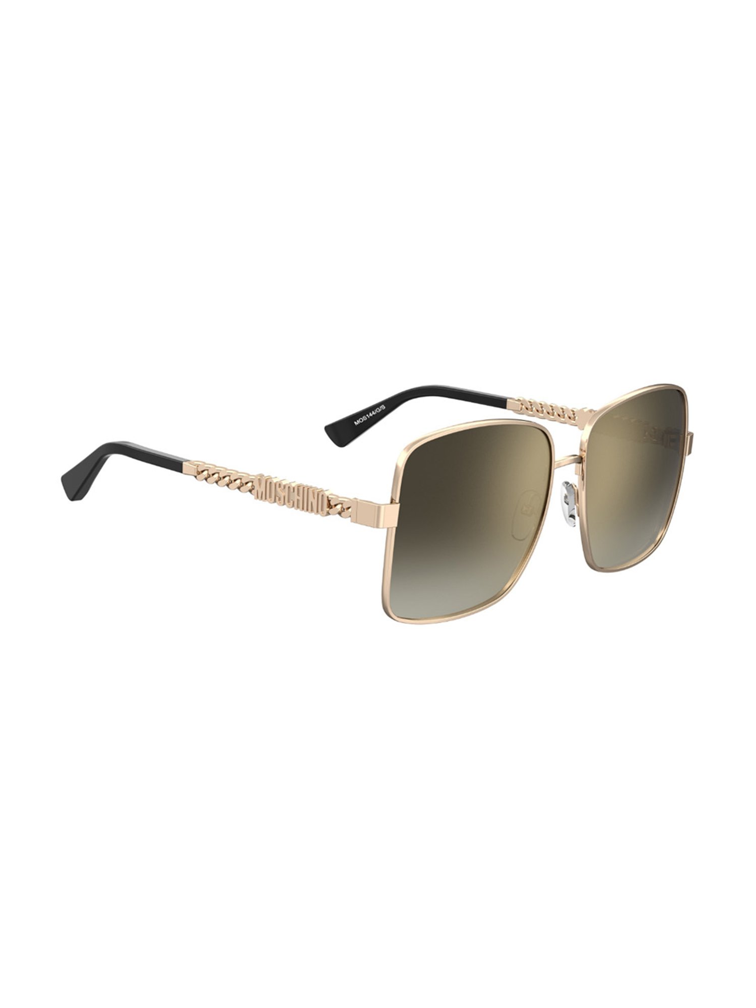 Moschino Brown Square Sunglasses For Women