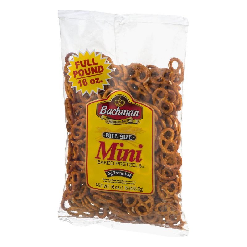 Bachman Bite Size Mini Baked Pretzels - 16oz