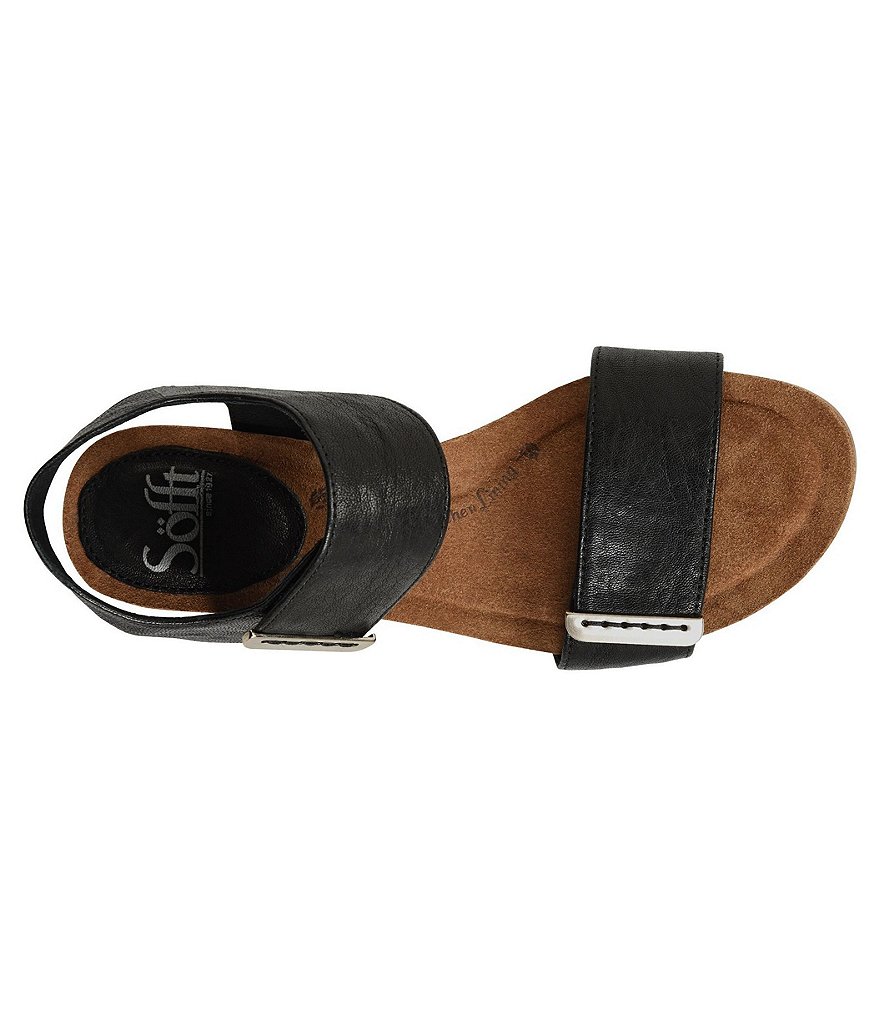 Sofft Verdi Leather Wedge Sandals