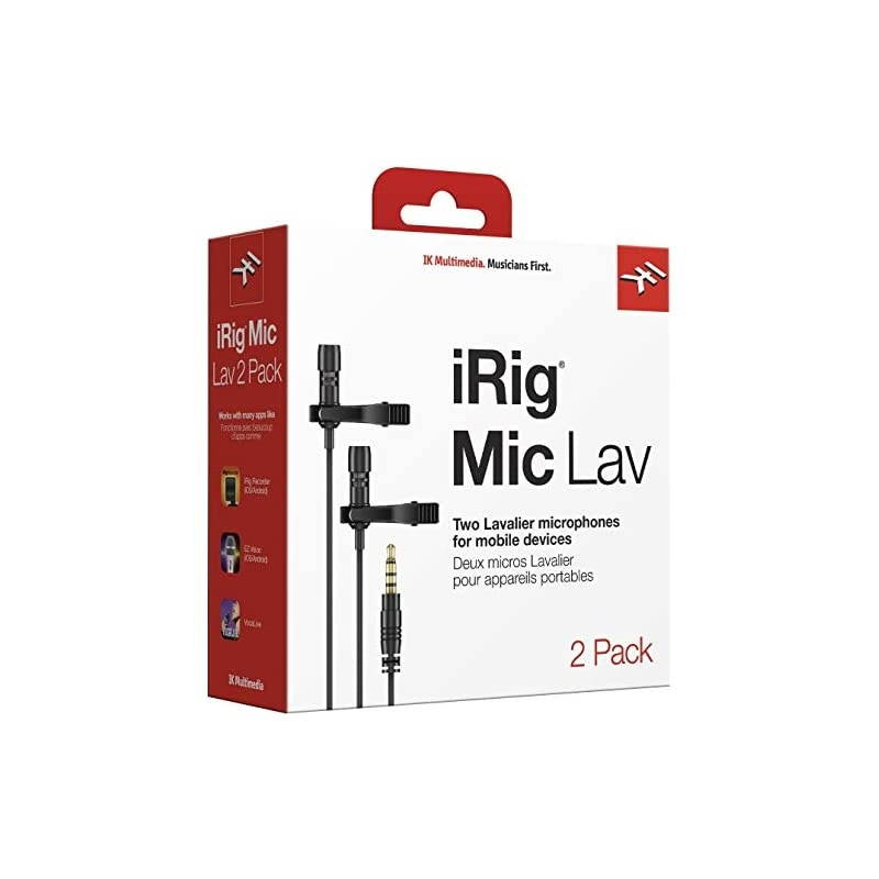 iRig Microphone Lavalier Compact for Smartphones and Tablets Twopack