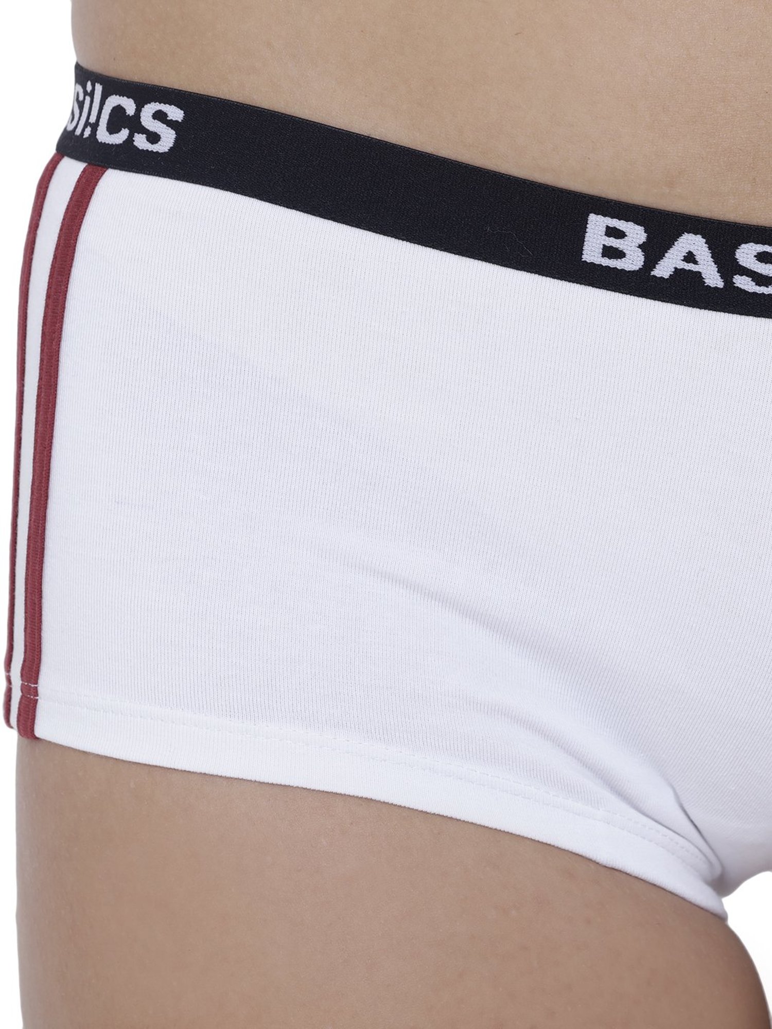 BASIICS by La Intimo White Boyshort Panty