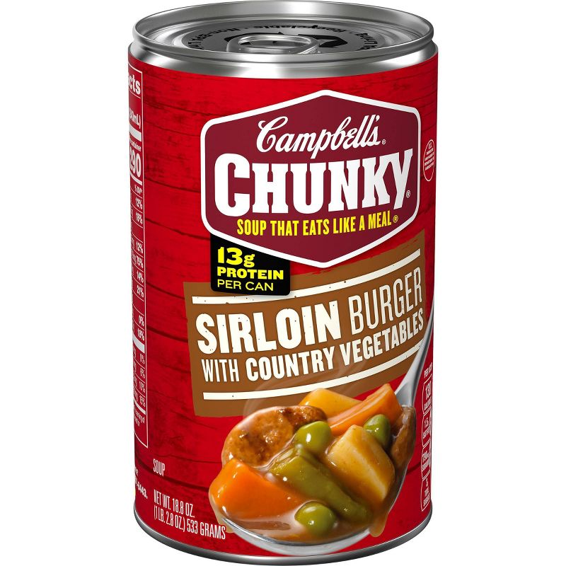 Campbell's Chunky Sirloin Burger with Country Vegetables Soup 18.8oz