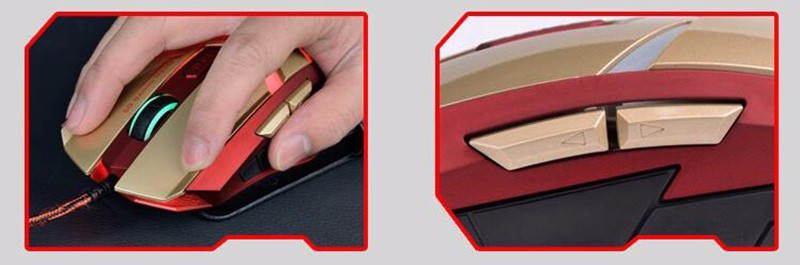 Funtech T-M50 USB Wired Gaming Mouse Professional Mice With Colorful LED For Dota LOL Photoelectric PC Desktop Notebook Mouse