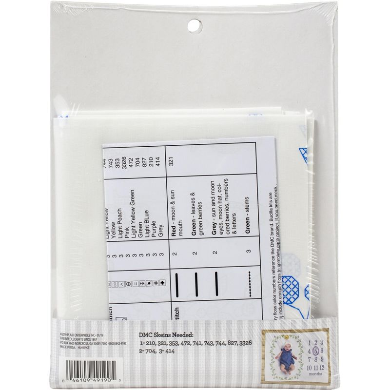 Bucilla Stamped Cross Stitch Kit 34"X42"-Sun & Moon