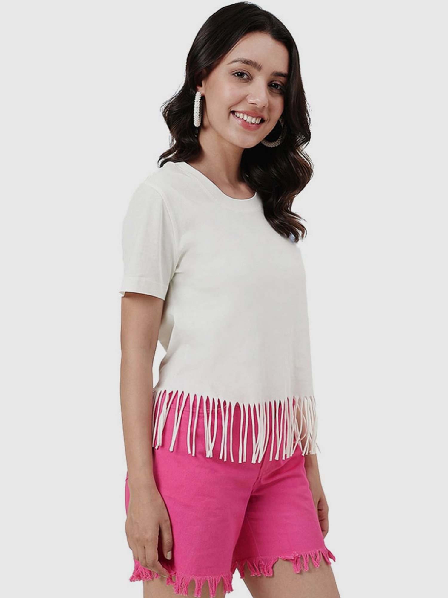 Fabindia White Cotton Top