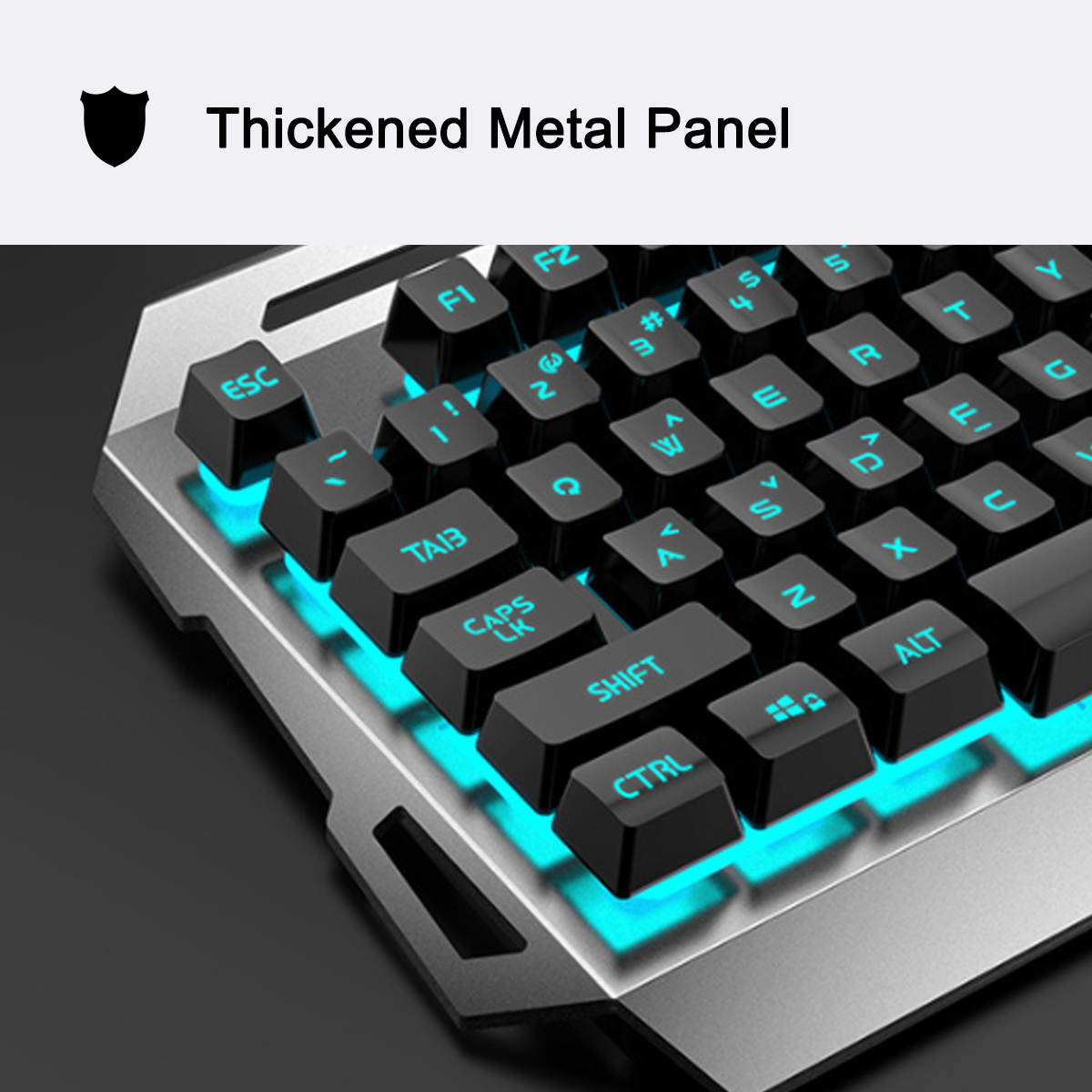 Wired RGB Backlit Gaming Keyboard and Mouse, Gaming Mouse Pad, Gaming Headset,All in One Combo for PC Gamers, White, GK35