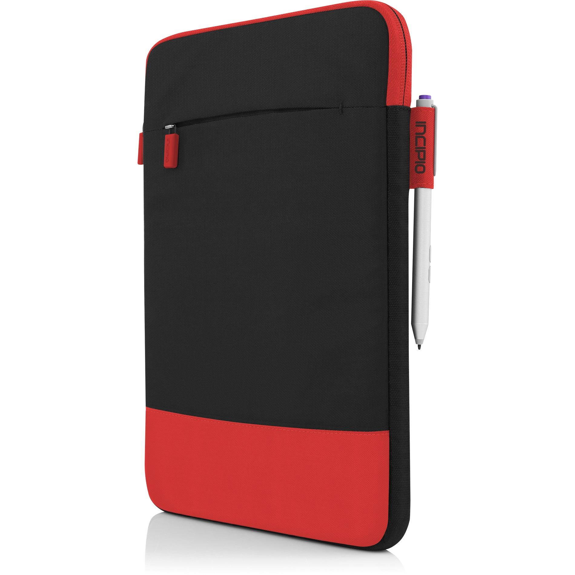 Incipio Asher Nylon Protective Sleeve Case For Microsoft Surface 3 Red Black